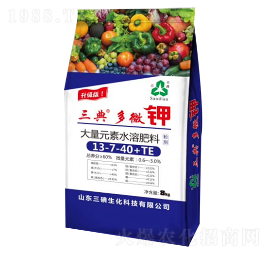 大量元素水溶肥料13-7-40+TE-多微鉀-三碘生化