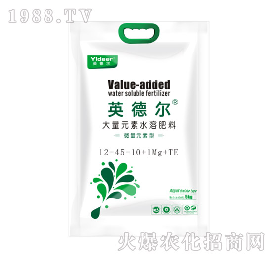 大量元素水溶肥料12-45-10+1Mg+TE-英德爾-德爾生物