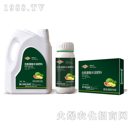 西瓜、甜瓜專用含氨基酸水溶肥料-霸爾綠博