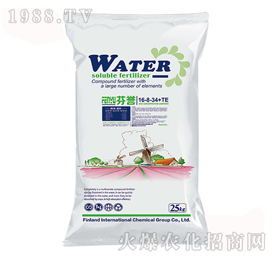 大量元素水溶肥16-8-34+TE-芬譽-艾美爾·芬譽-艾美爾
