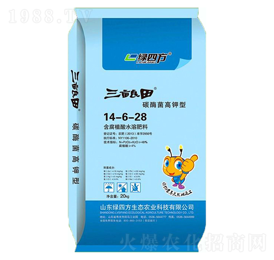 含腐植酸水溶肥14-6-28-三畝良田-綠四方