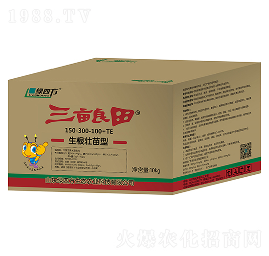 生根壯苗型水溶肥150-300-100+TE-三畝良田-綠四方
