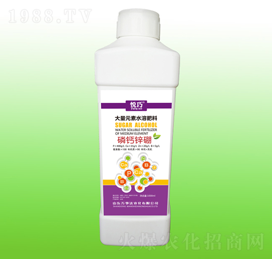 磷鈣鋅硼大量元素水溶肥料-悅巧-萬(wàn)事達(dá)