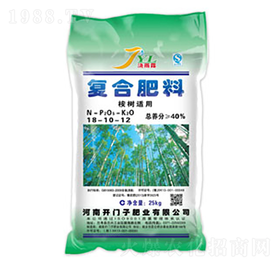 桉樹適用復(fù)合肥料18-10-12-澆雨露-開門子