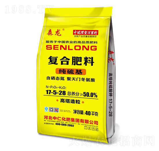高塔純硫基復(fù)合肥料17-5-28-森龍-中仁集團(tuán)