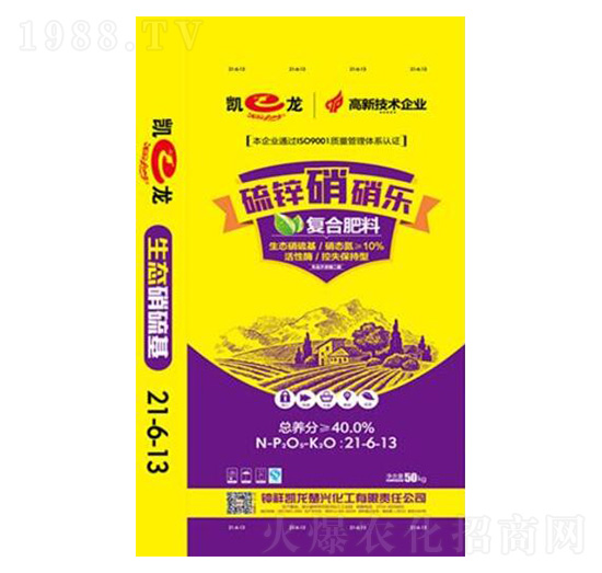 高塔硝硫基復(fù)合肥料21-6-13-硫鋅硝硝樂-凱龍化工