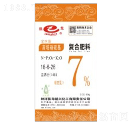 高塔硝硫基復(fù)合肥料16-6-26-凱龍化工