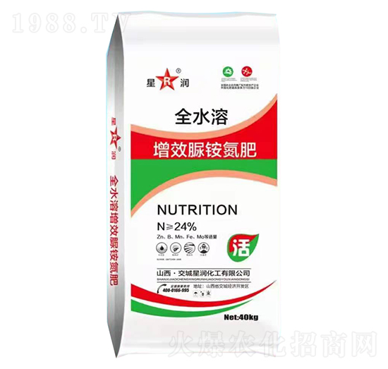 24%全水溶增效脲銨氮肥-星潤化工