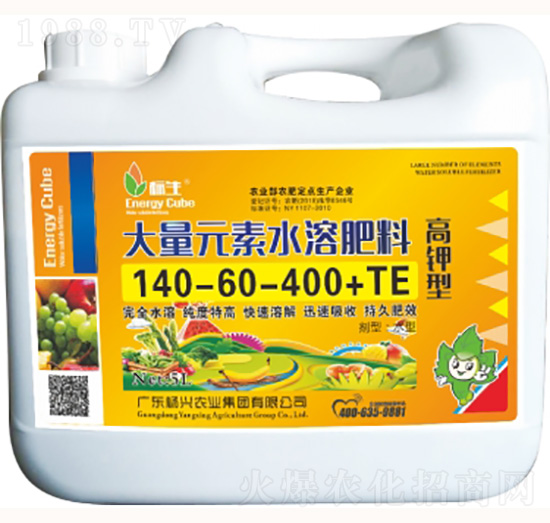 高鉀型大量元素水溶肥料140-60-400+TE-康鑫化工