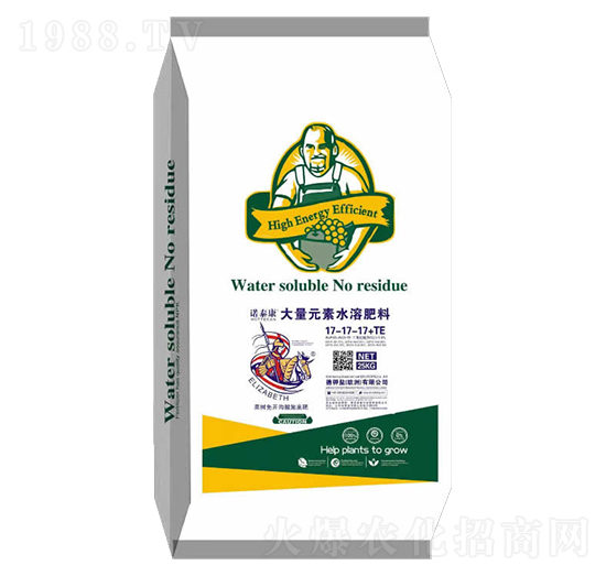大量元素水溶肥17-17-17+TE-青島諾康