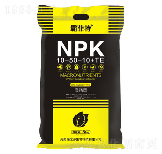 高磷型大量元素水溶肥料10-50-10+TE-霸菲特-綠之源生物