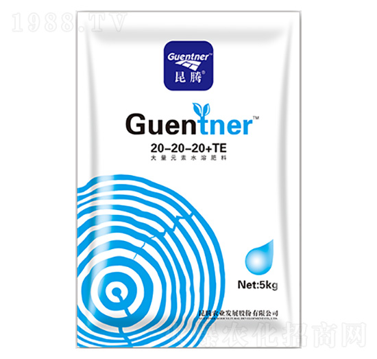 大量元素水溶肥料20-20-20+TE-Guentner-昆騰農(nóng)業(yè)
