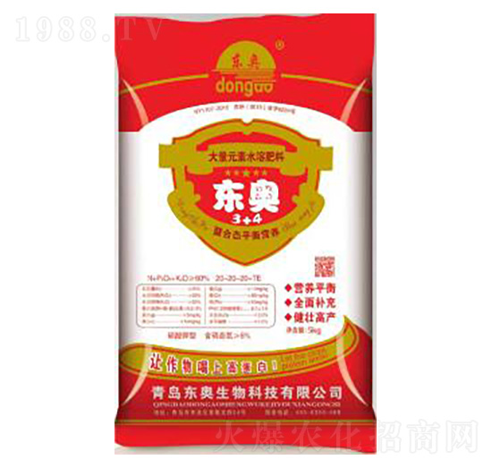 平衡營(yíng)養(yǎng)型大量元素水溶肥20-20-20+TE-東奧生物