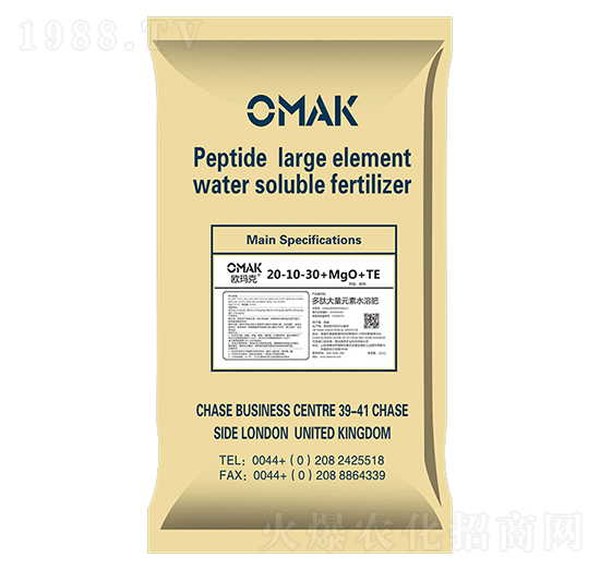 多肽大量元素水溶肥20-10-30+MgO+TE-歐瑪克-奧然農(nóng)業(yè)