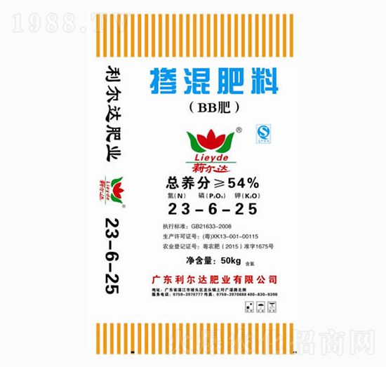 摻混肥料23-6-25-利爾達(dá)