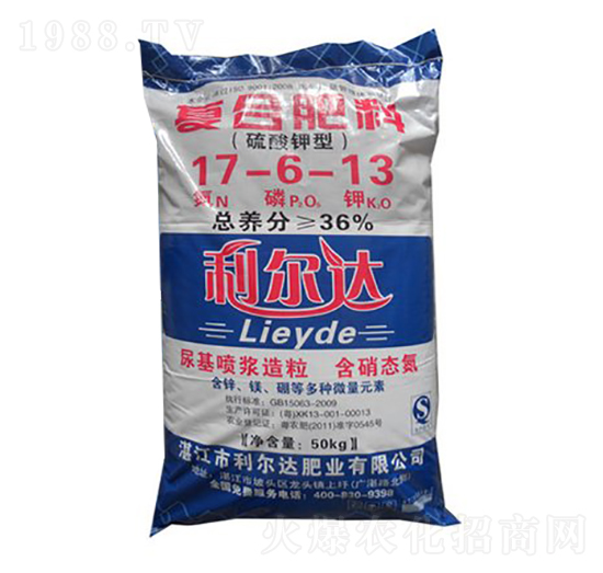 硫酸鉀型復(fù)合肥料17-6-13-利爾達(dá)