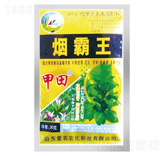 微量元素水溶肥-煙霸王-中根生物