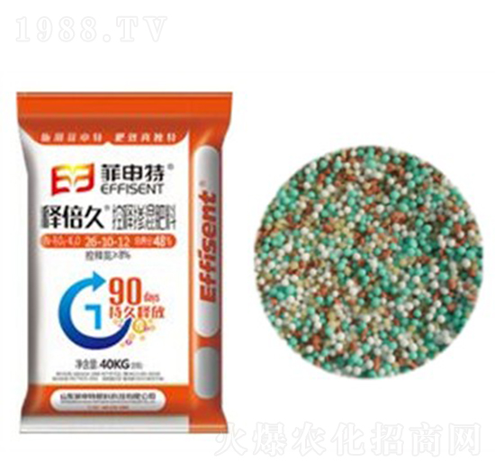 控釋摻混肥料26-10-12-釋倍久-菲申特