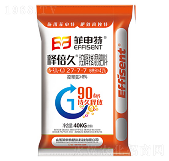 控釋摻混肥料27-7-7-釋倍久-菲申特