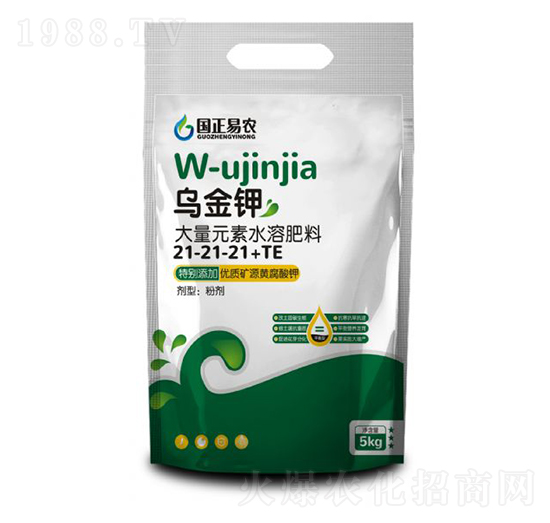 大量元素水溶肥21-21-21+TE-烏金鉀-國正易農(nóng)