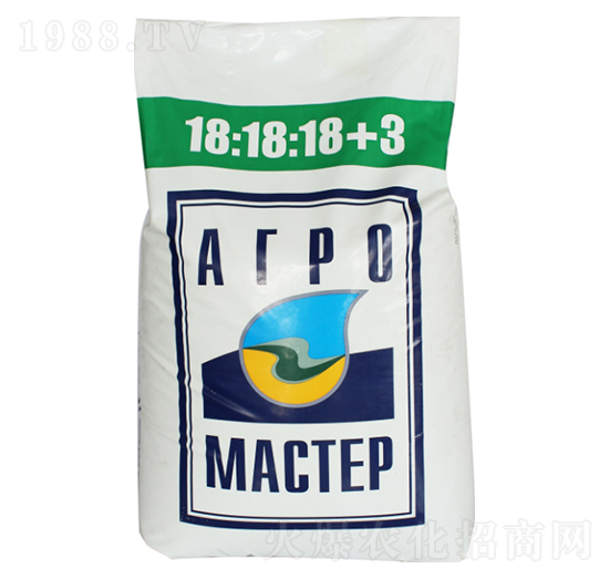 大量元素水溶肥料18-18-18+3-袋畝樂