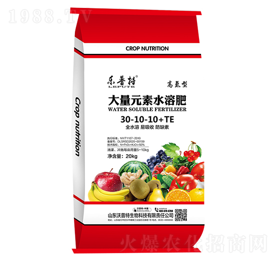大量元素水溶肥30-10-10+TE-樂(lè)普特-沃普特