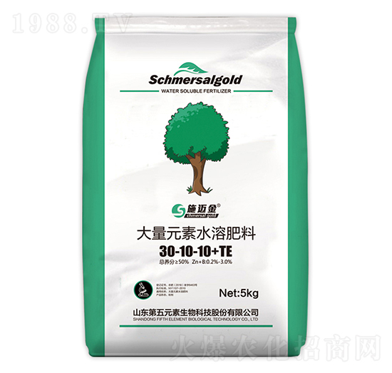 大量元水溶肥料30-10-10+TE-施邁金-第五元素