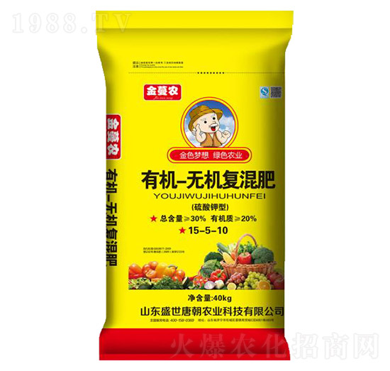 硫酸鉀型有機無機復(fù)混肥15-5-10-金蔓農(nóng)-盛世唐朝