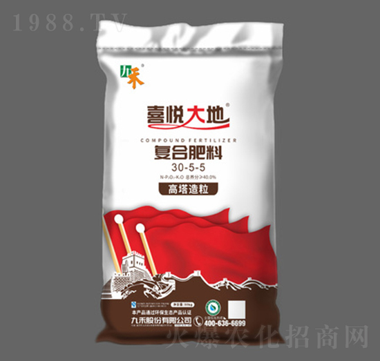 高塔造粒復(fù)合肥料30-5-5-喜悅大地-九禾股份