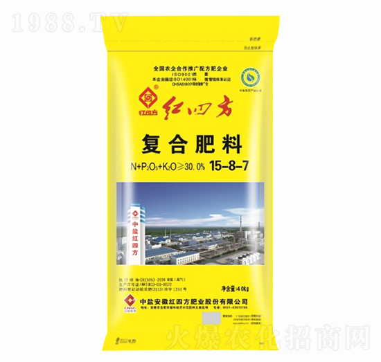 氯基復合肥料15-8-7-紅四方