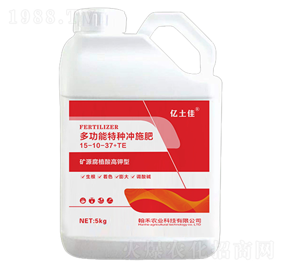 高鉀型多功能特種沖施肥15-10-37+TE-億土佳-翰禾農(nóng)業(yè)