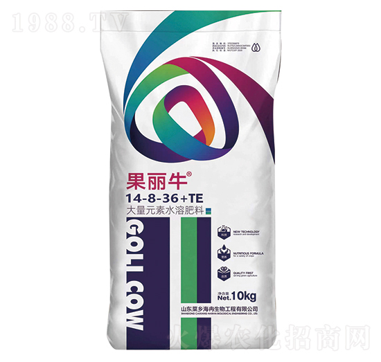 大量元素水溶肥14-8-36+TE-果麗牛-菜鄉(xiāng)品牌
