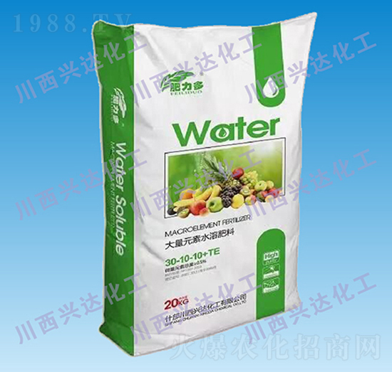 大量元素水溶肥料30-10-10+TE-肥力多-川西興達化工