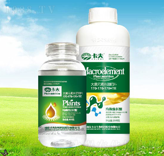 平衡生長型大量元素水溶肥170-170-170+TE-卡夫