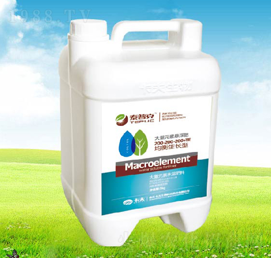 均衡生長(zhǎng)型大量元素水溶肥200-200-200+TE-泰普克-卡夫