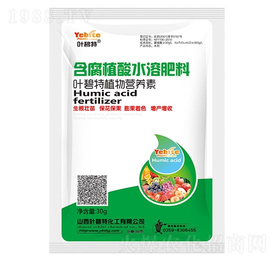 30g含腐植酸水溶肥料-植物營(yíng)養(yǎng)素-葉碧特