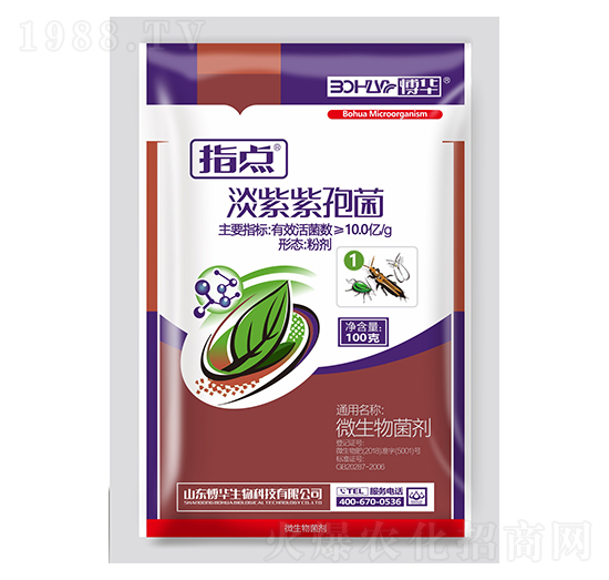 10.0億每克淡紫紫孢菌粉劑-指點1號-韓農(nóng)