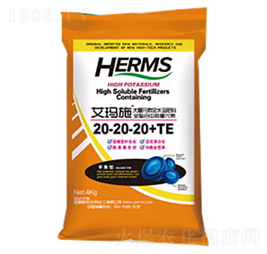 大量元素水溶肥料20-20-20+TE-艾瑪施-金基恒豐