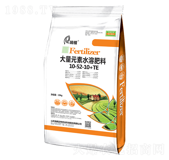 10kg大量元素水溶肥10-52-10+TE-瑞植-瑞閣邁特
