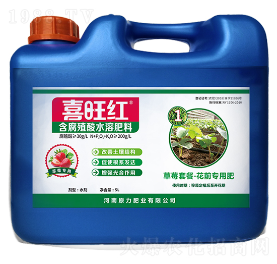 草莓專用含腐殖酸水溶肥料-喜旺旺-原力肥業(yè)