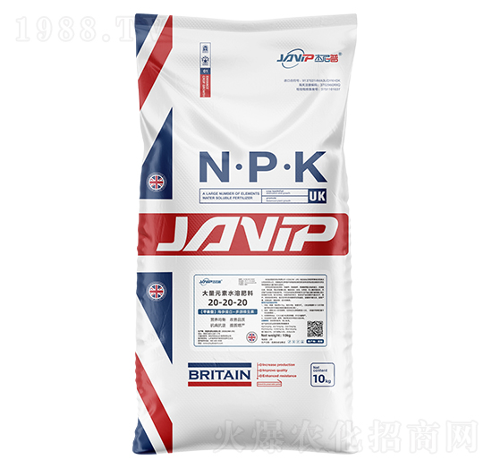 平衡型大量元素水溶肥20-20-20-杰尼普