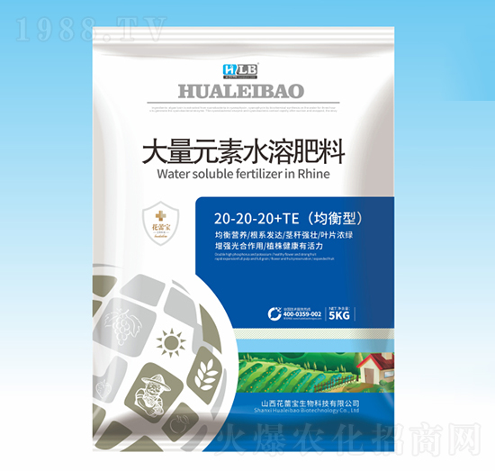 均衡型大量元素水溶肥料20-20-20+TE-花蕾寶生物