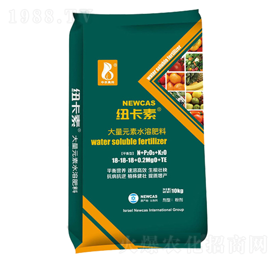 平衡型大量元素水溶肥料18-18-18+0.2MgO+TE-紐卡素-中農(nóng)奧邦