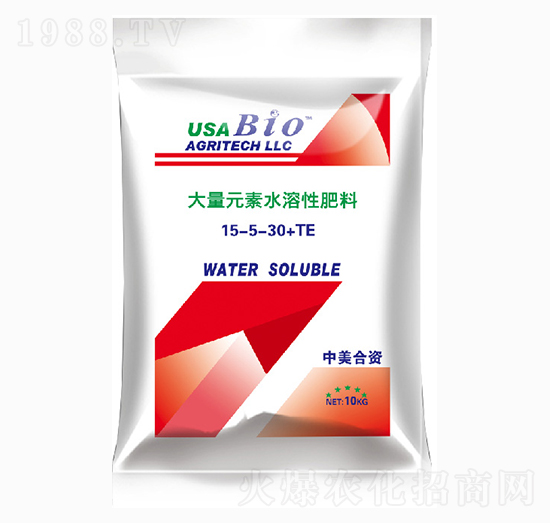 大量元素水溶肥料15-5-30+TE-農(nóng)康生物
