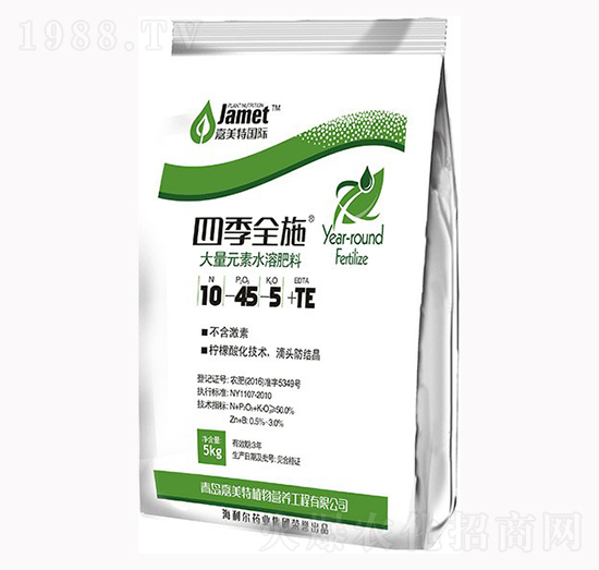 大量元素水溶肥料10-45-5+TE-四季全施-奧迪斯