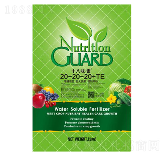 多元素大量元素水溶肥20-20-20+TE-十八味·素-大地聯(lián)眾