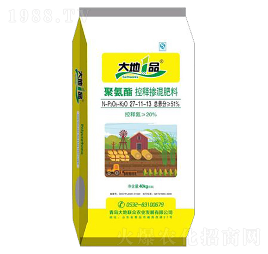 聚氨酯控釋摻混肥料27-11-13-大地壹品-大地聯(lián)眾