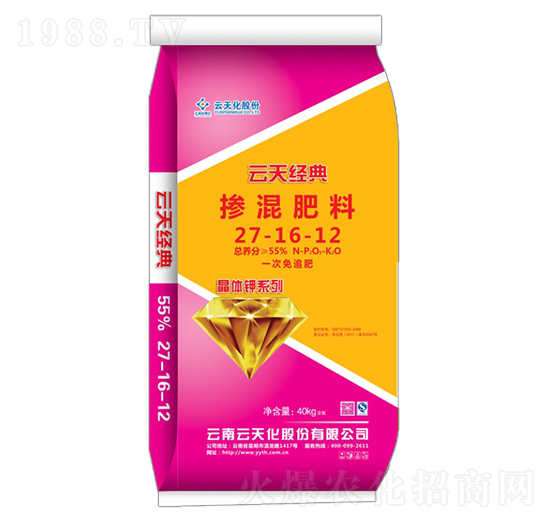 晶體鉀摻混肥27-16-12-云天經(jīng)典-世紀云天