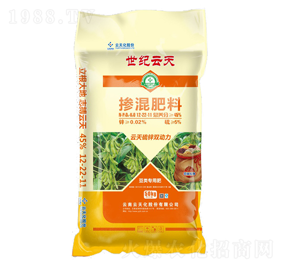 豆類專用摻混肥料12-22-11-世紀(jì)云天