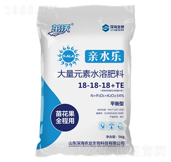 平衡型大量元素水溶肥料18-18-18+TE-茁沃·親水樂(lè)-深海生物